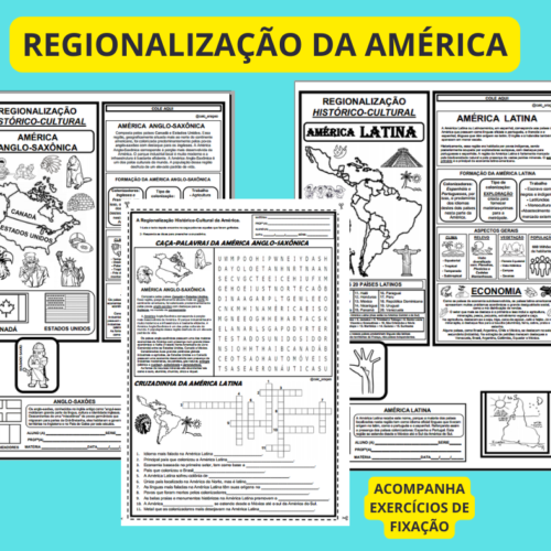 Atividade interativa, para conhecer a regionalização da América
